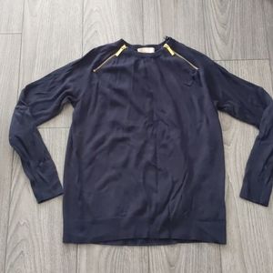 Michael Kors navy blue knit sweater